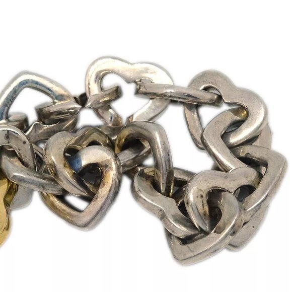 Tiffany & Co. Heart Link Bracelet SV925 18K 144238 - Picture 2 of 4